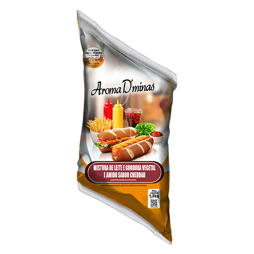 Imagem do produto Aroma Dminas - Mistura de Leite sabor cheddar