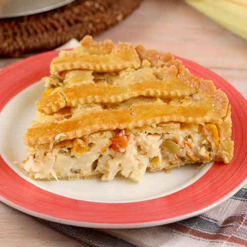 imagem da receita de torta cremosa de palmito