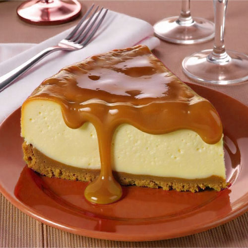 imagem ilustrativa da receita de cheesecake com Doce de leite