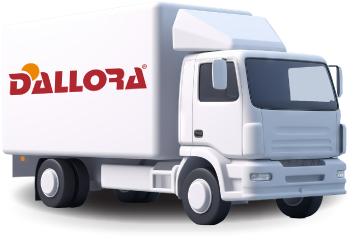 imagem ilustrativa de caminhão adesivado da Dallora