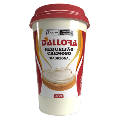 Imagem do copo de requeijão Dallora 200g