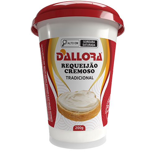 Imagem do copo de requeijão Dallora 200g