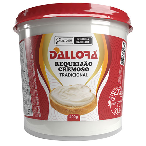 Imagem do copo de requeijão Dallora 400g