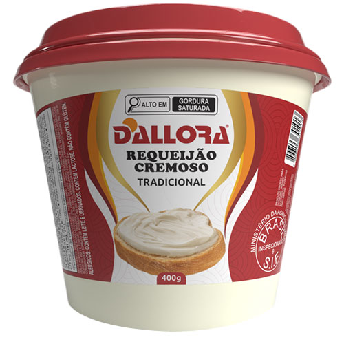 Imagem do copo de requeijão Dallora 400g