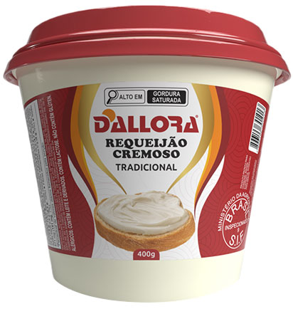 Imagem do copo de requeijão Dallora 400g