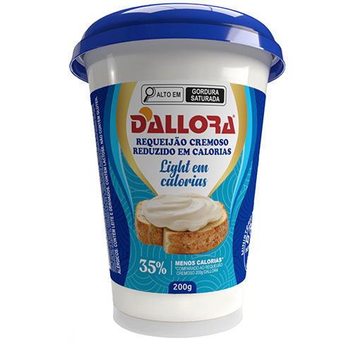 imagem do produto Dallora requeijão light em copo 200g