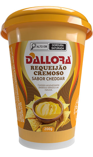 imagem do produto Dallora requeijão sabor Cheddar em copo 200g