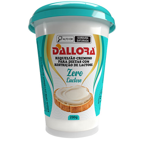 imagem do produto Dallora requeijão zerolacem copo 200g