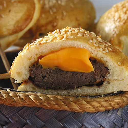 Mini Hamburguer com DALLORA® sabor cheddar