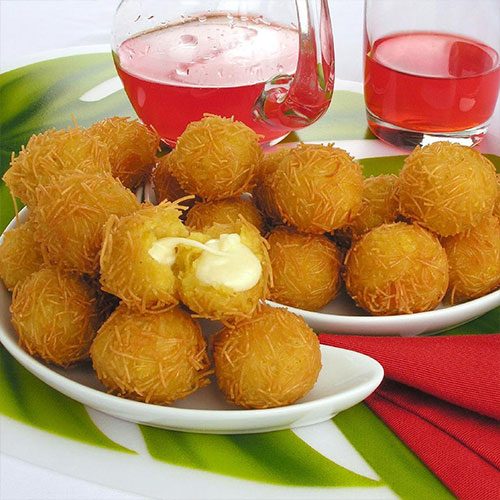 imagem ilustrativa da receita de Bolinho de milho e requeijão sabor provolone