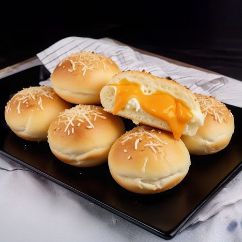 imagem ilustrativa da receita de Pãozinho recheado com cheddar cremoso